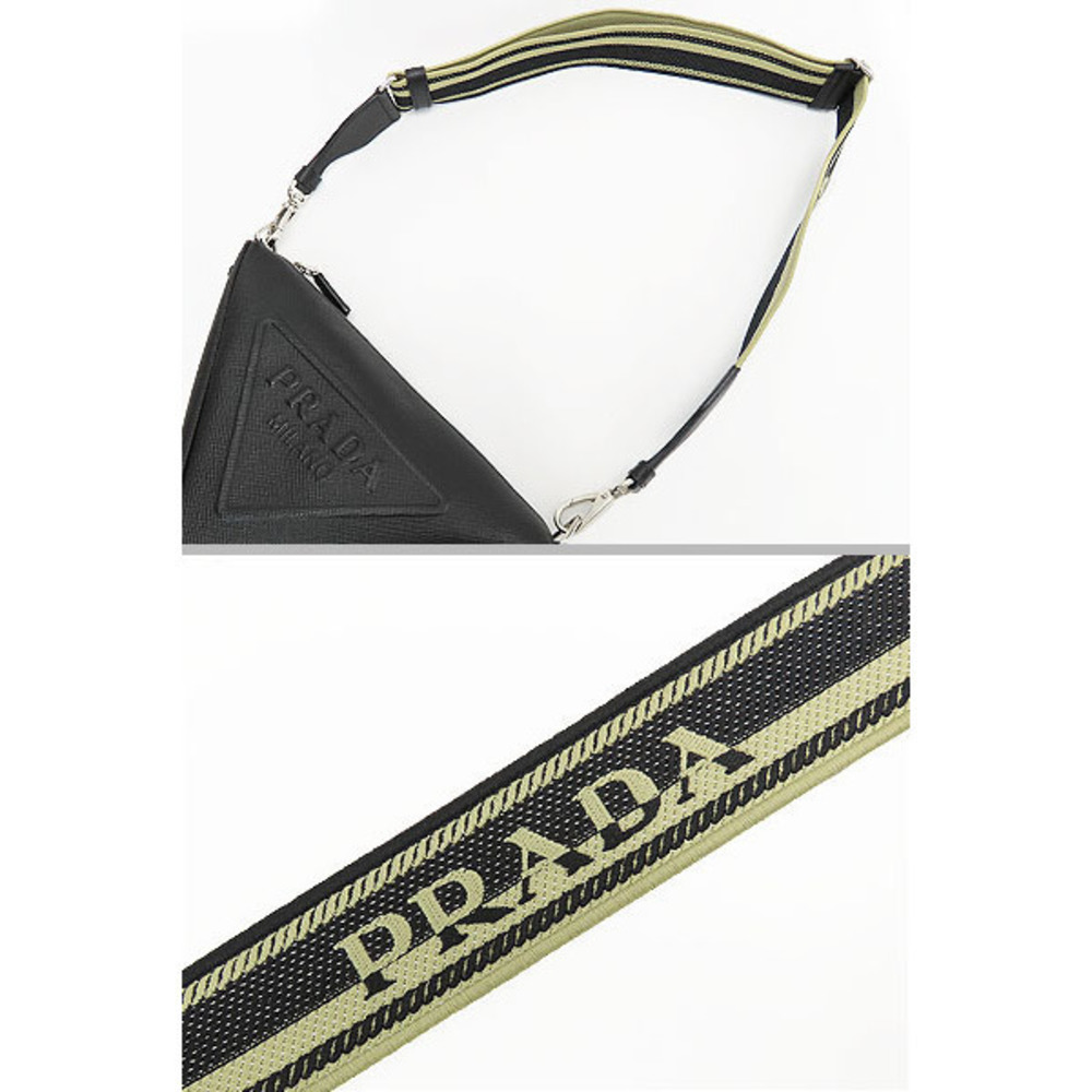 Prada Saffiano Cuir Triangle Embossed Crossbody Shoulder Bag Body Handbag - Picture 7 of 10